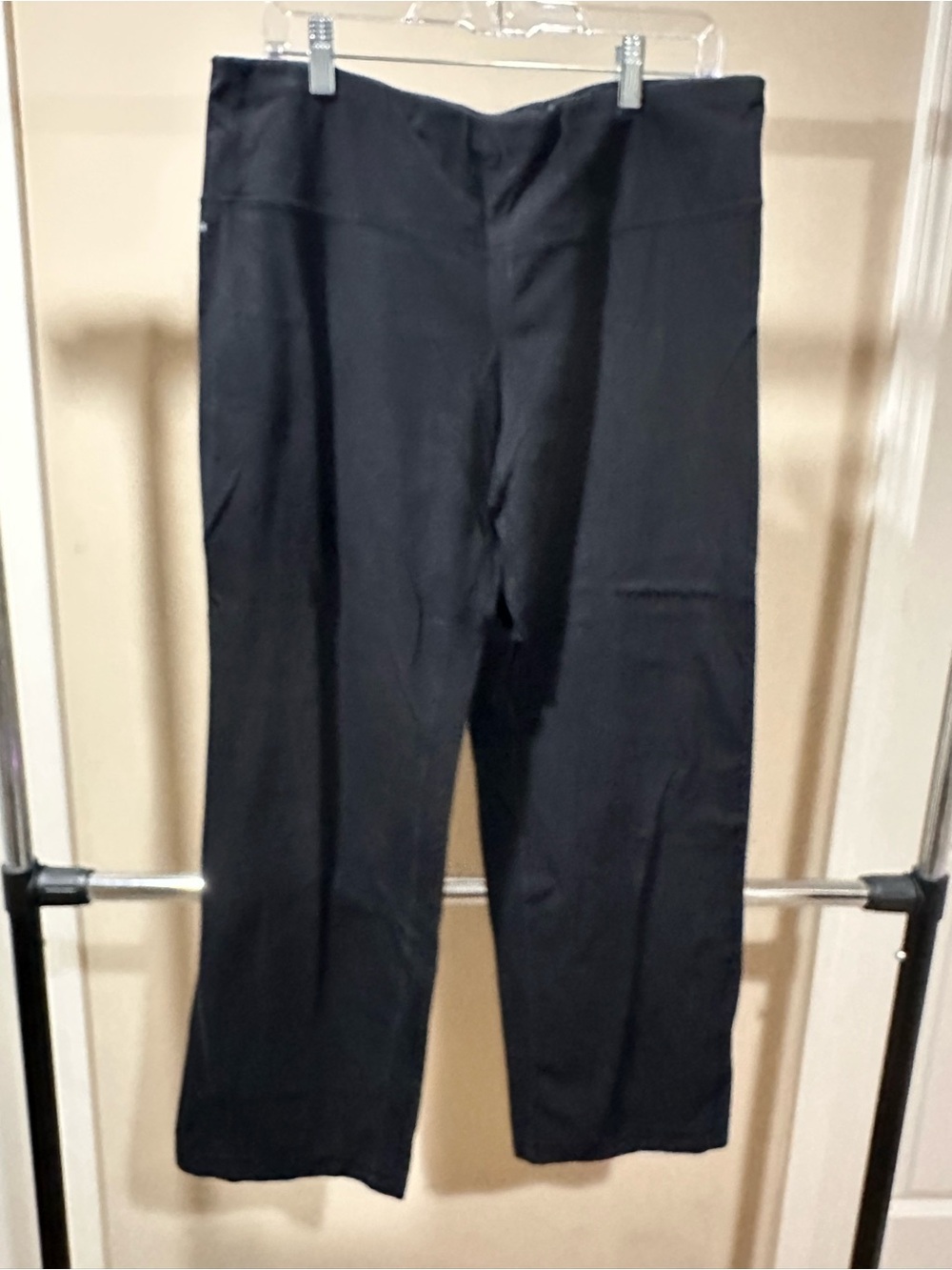 Athletic Works Black Straight-Leg Pull-On Pants